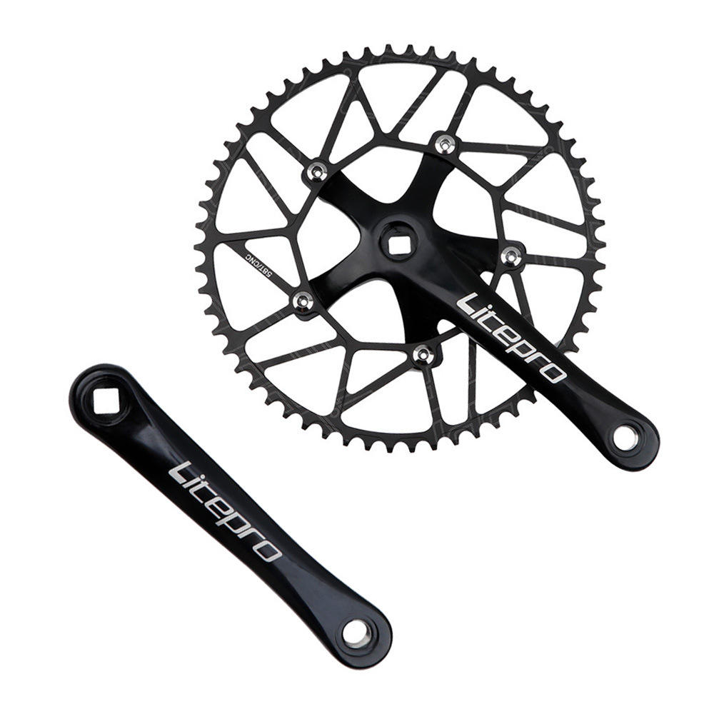 折叠车牙盘单盘正负齿 50t 52T 54T 56T 58T盘片 曲柄牙盘CNC齿盘