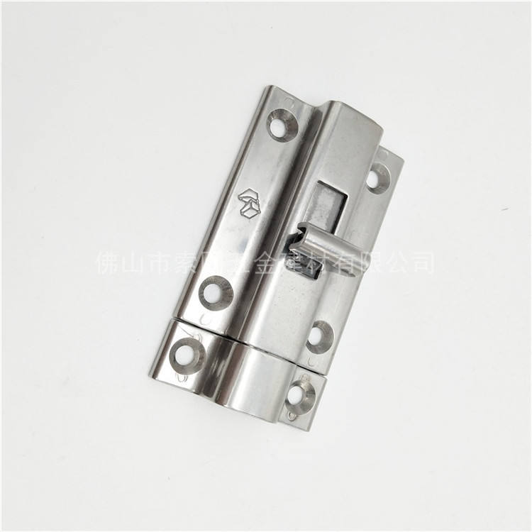 304不锈钢角扣插销 HHMSQ50/65门栓门扣锁扣 方形防盗门角扣锁