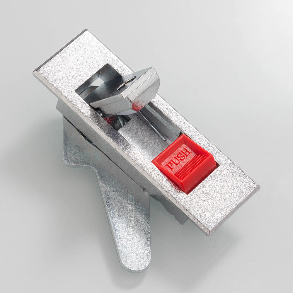 恒珠MS603按钮弹跳锁文件柜锁电箱平面锁开关柜消防门锁配电柜锁