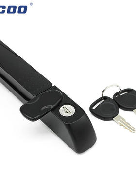 斯科天地连杆锁 平面机柜门锁 配电柜工业柜黑色多点摇把锁 A8193