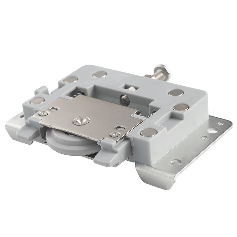 免开槽明装移门配件 衣柜推拉门滑轮五金平移门趟门上下轨道导轨