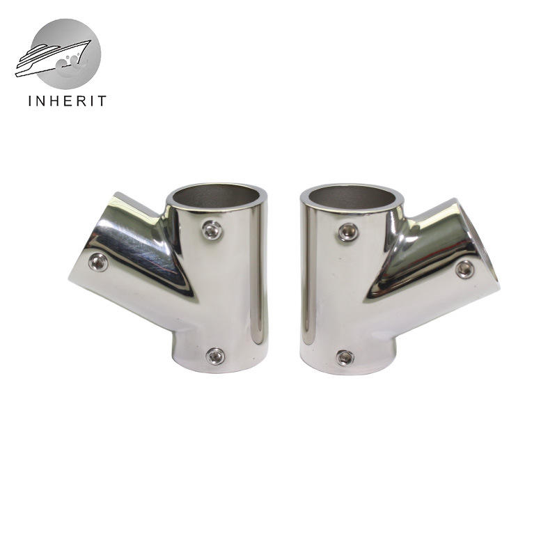 不锈钢60度左右斜三通1寸 内径25  316抛光 出口工业类精铸造管件