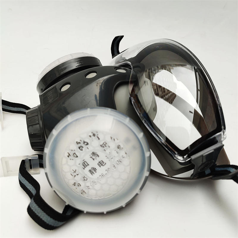 特郎净9001一体式护目防尘口罩眼镜防飞溅防工业粉尘打磨电焊