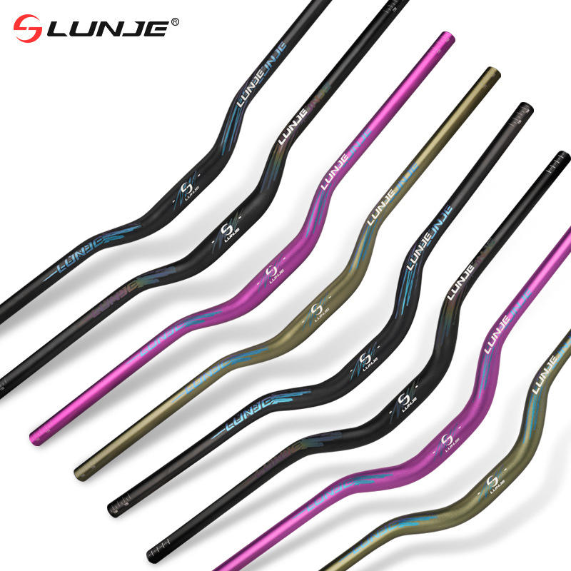 LUNJE山地自行车车把大燕把速降越野把横35/55mm抬升铝合金车把手