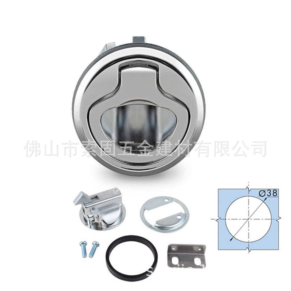 M1-15-61-8不锈钢圆型拉环式门锁SOUTHCO 圆头房车游艇抽屉舱盖锁