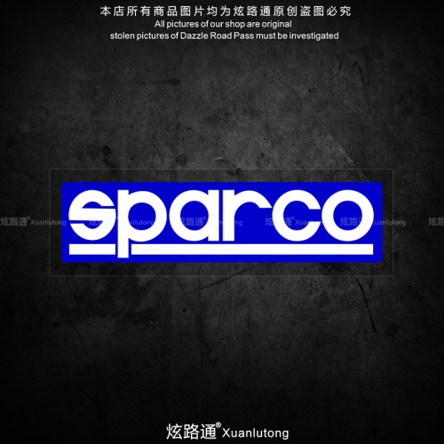 适用sparco汽车贴纸个性创意车身划痕遮挡摩托车改装防水装饰车贴