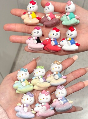正版三丽鸥HelloKitty童心小马萌趣豆系列迷你盲盒凯蒂猫可爱摆件