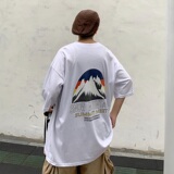 2021新款港风黄色印花短袖T恤半袖男A061-T3008，男装T恤，电商A061