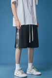 五分裤短裤夏季休闲裤男宽松ins拉链腰果花五分裤A061-Da，男装休闲裤，电商A061