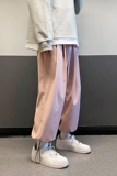 2021春款冰丝五色休闲宽松运动九分裤A061-K1900-P45AAee，男装休闲裤，电商A061