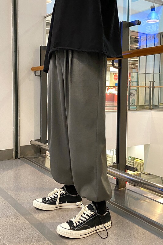 2021春款冰丝五色休闲宽松运动九分裤A061-K1900-P45AA21,男装休闲裤,电商A061