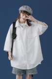 2021条纹短袖衬衫五分袖七分袖八分袖这么多袖A061-C8057-P45，男装衬衫，电商A061