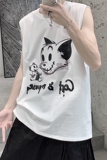 2021年夏季新款无袖背心T恤纯棉短袖T恤男A061-B，男装T恤，电商A061