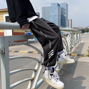 2021春款 外景浅灰色1休闲宽松运动裤A061加绒55图片