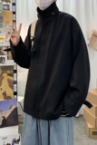 2021新款报纸黑色男士大码春款夹克A061-XJ，男装夹克，电商A061