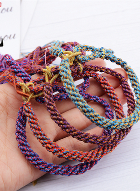 玉绳男女通用手搓棉线民族风手绳