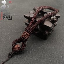 高档手工编织手把件绳 diy文玩绳子玉器玛瑙把件吊绳粗款多色