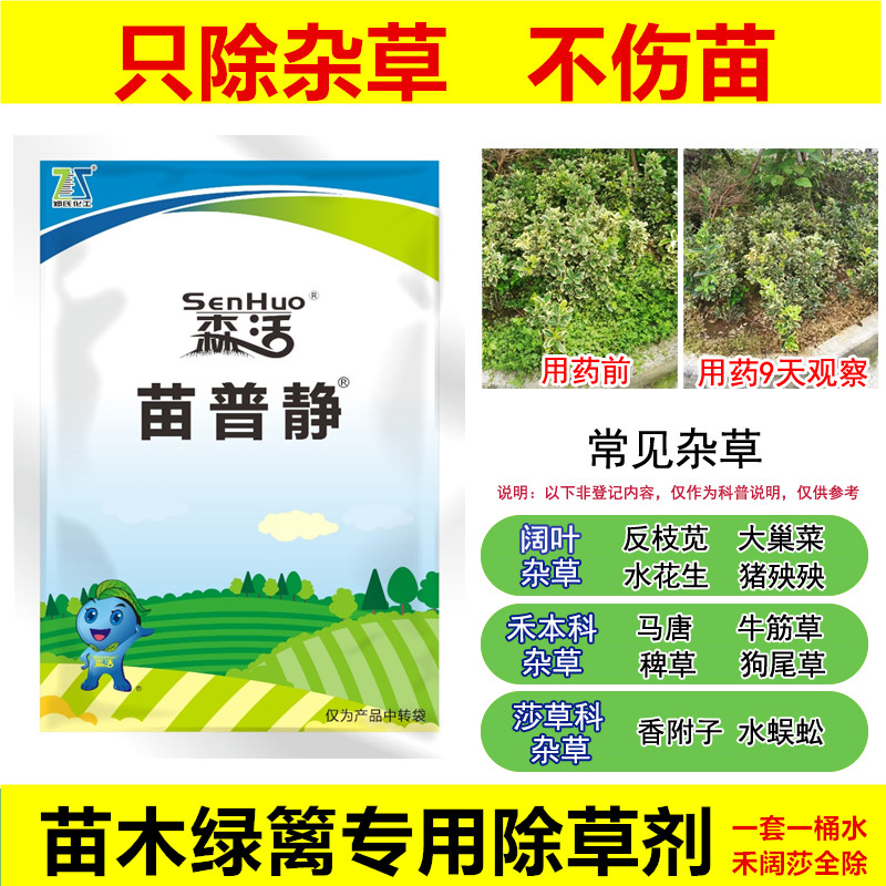 郑氏化工苗木绿篱小苗专用除草剂