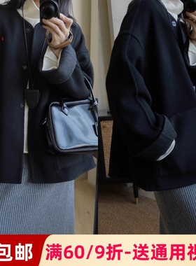 素衣彼时3266秋冬女士立领双面羊绒大衣纸样小A字廓版外套diy样板