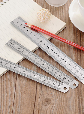素衣彼时钢尺15CM20CM30CM不锈钢直尺做衣服裁剪缝纫工具金属尺子