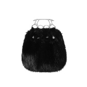 浅金 黑色 豹纹毛绒包防身 killer手包 CSFC