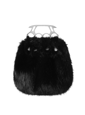 CSFC*killer手包 黑色/浅金/豹纹毛绒包防身