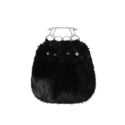 CSFC*killer手包 黑色/浅金/豹纹毛绒包防身