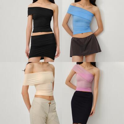 度假海边百搭抹胸半裙 CSFC两穿款可下水比基尼叠穿