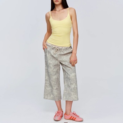 CSFC迷彩螺纹腰头八分裤