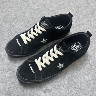 余文乐同款MADNESS联名ONE STAR黑色麂皮反绒皮板鞋复古休闲鞋