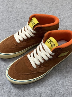 HNLY CLN中帮职业滑板鞋FTMD小屁孩联名棕色全麂皮复古百搭休闲鞋