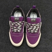 紫色低帮男女休闲鞋 Knu 闪电鞋 胖胖面包鞋 skool 联名新款