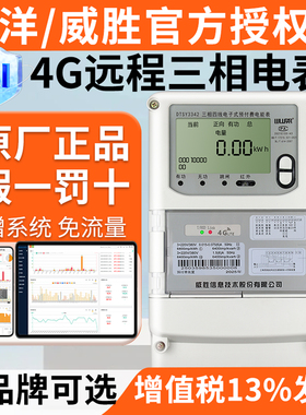 威胜电表DTZ341林洋电表三相四线4G智能电表远程互感式380v尖峰谷