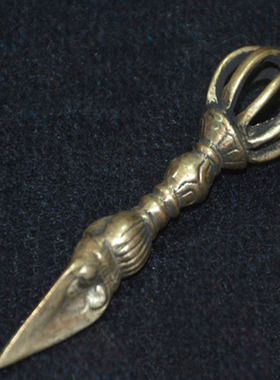 西藏文玩配饰密宗法器九股金刚杵