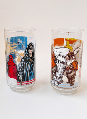 稀有星球大战starwars达斯维达丘巴卡玻璃杯啤机杯可乐杯实用J