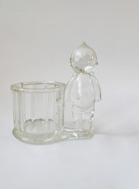 台湾产中古全透明丘比摆件小装饰摆件收藏艺术品J