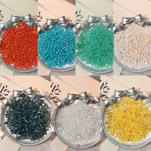 4mm施华洛元 素菱珠水晶玻璃尖珠镀彩瓷珠手工diy配件手串隔珠串珠