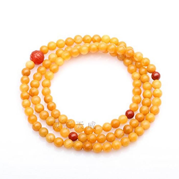 天然红玛瑙有求必应貔貅佛珠手链