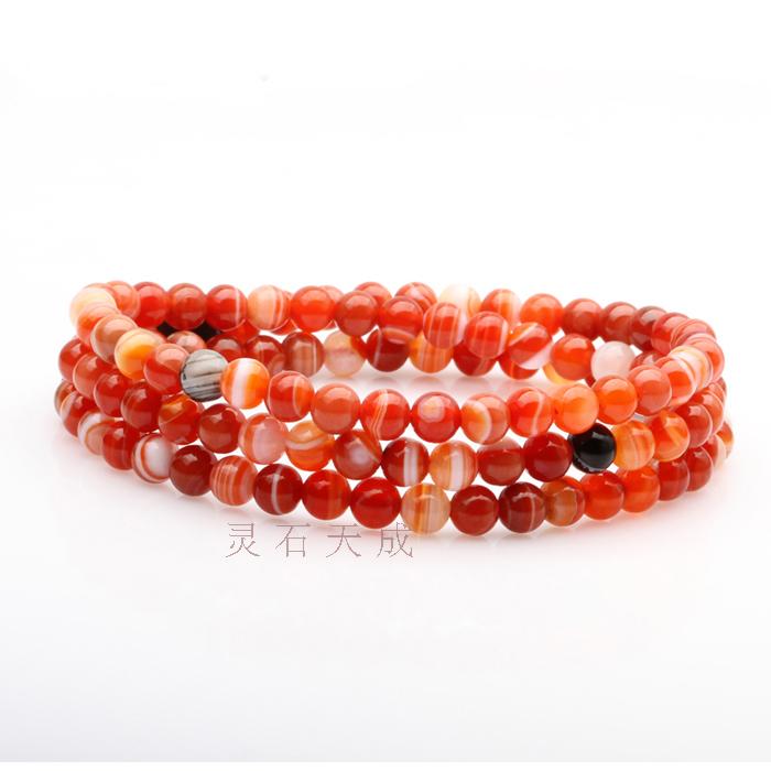 天然黑玛瑙有求必应貔貅佛珠手链