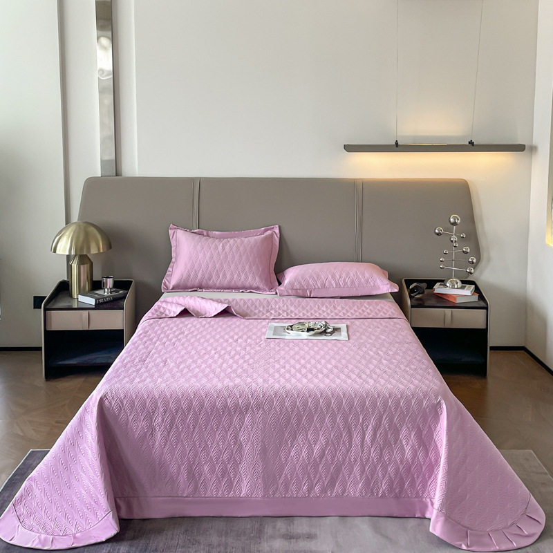 A类60s全棉床盖三件套四季通用