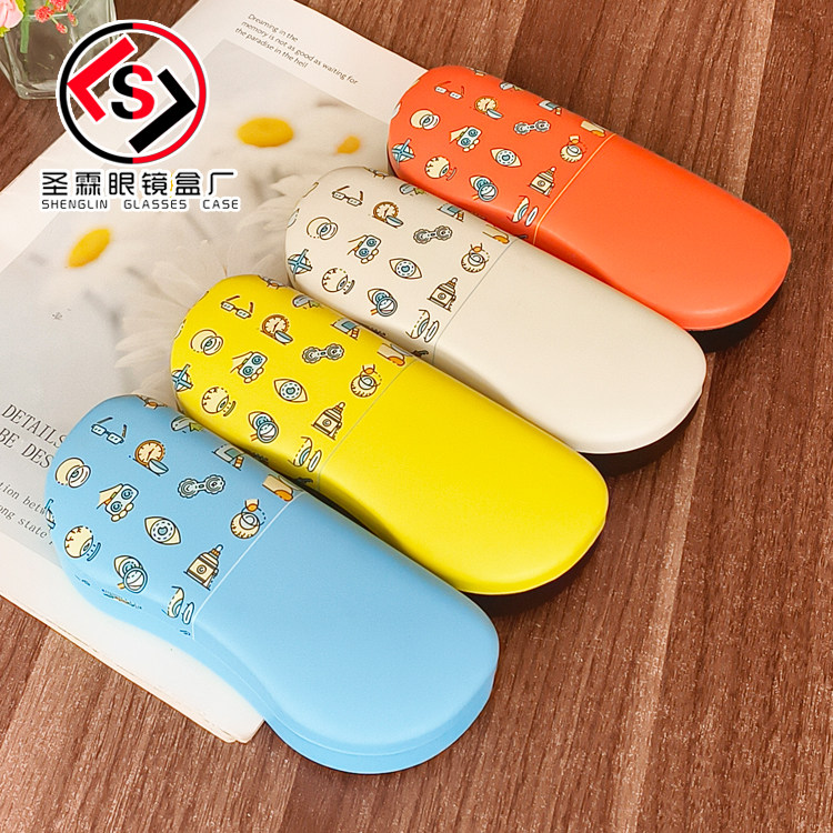 圣霖眼镜盒可爱抗压学生卡通印字