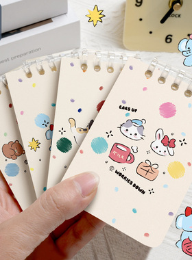 A7小本子上翻活页本随身记便携笔记本高颜值手账本口袋简约记事本