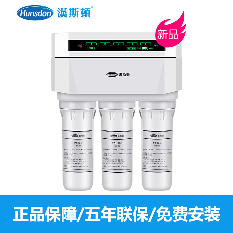 汉斯顿净水器家用厨房直饮过滤器HSD-75G-1503智能ro反渗透纯水机