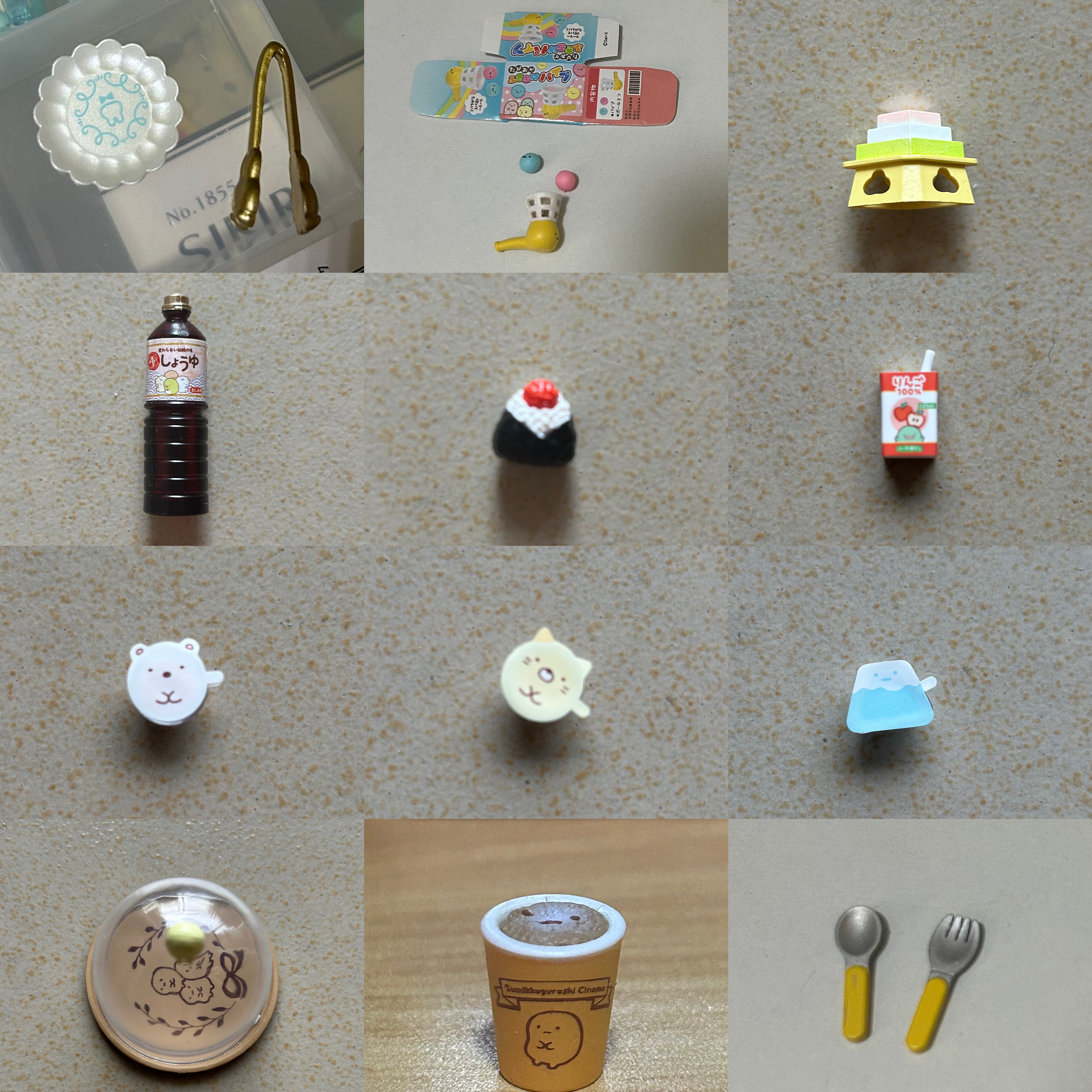 【现货】日本正品rement配件食玩角落生物下午茶布丁食堂餐厅