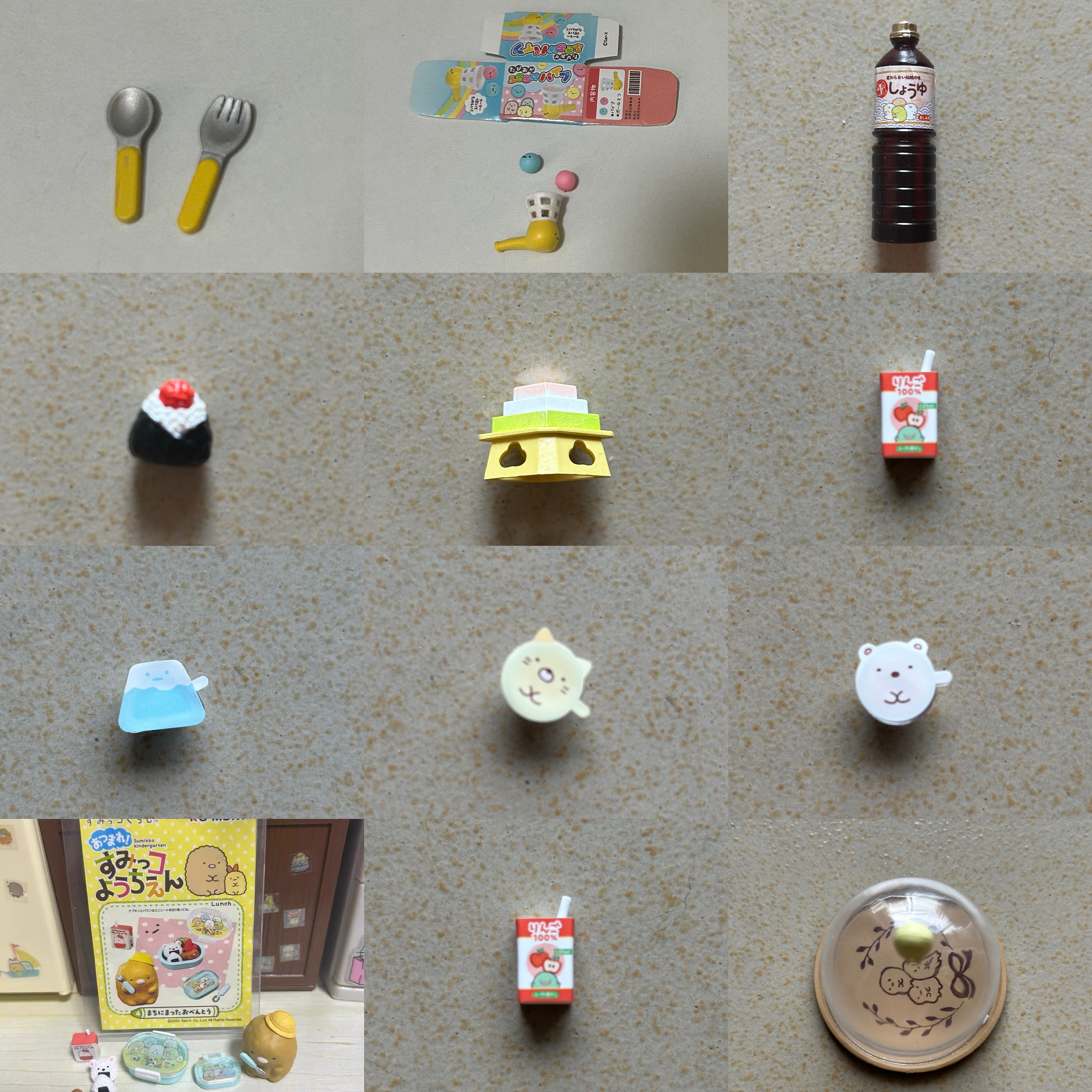 【现货】日本正品rement配件食玩角落生物幼稚园布丁食堂餐厅