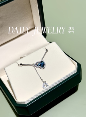 天然欧泊宝石马赛克系列招财葫芦吊坠项链小众轻奢简约百搭圣诞礼