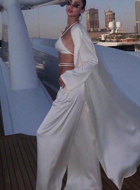 VAN SUNSUN上善2025夏季|丝覆长款桑蚕丝防晒服