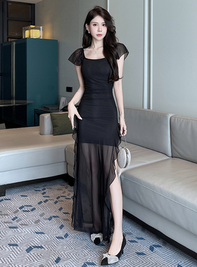 性感连衣裙时尚夜场养生会所沐足桑拿洗浴SPA柔式按摩技师工作服