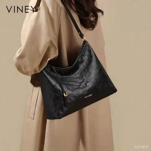 Viney托特包包女款2026新款女包夏季真皮单肩包大容量百搭腋下包