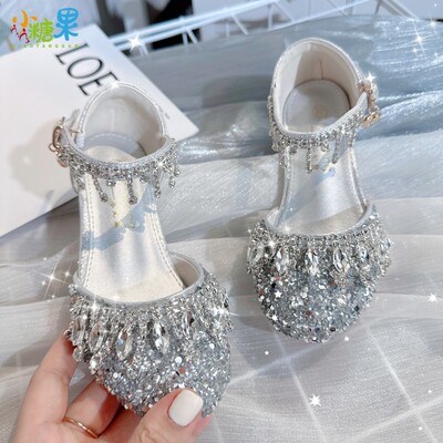 2025夏季新款女童高跟演出鞋